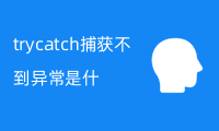 try catch捕获不到异常是什么原因