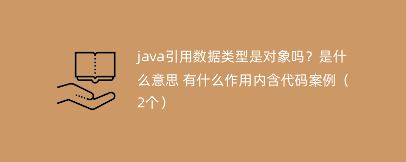 java引用数据类型是对象吗？