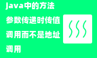 java中的方法参数传递时传值调用而不是地址调用