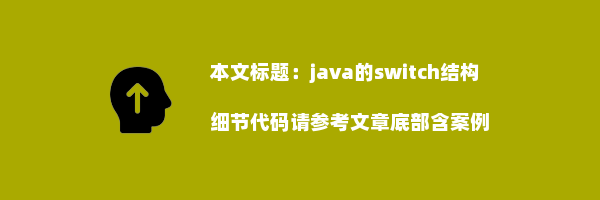 java的switch结构